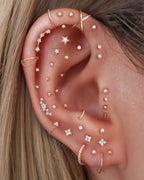 Stellar Single Chain Hoop Ring Clicker