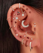 Stellar Single Chain Hoop Ring Clicker