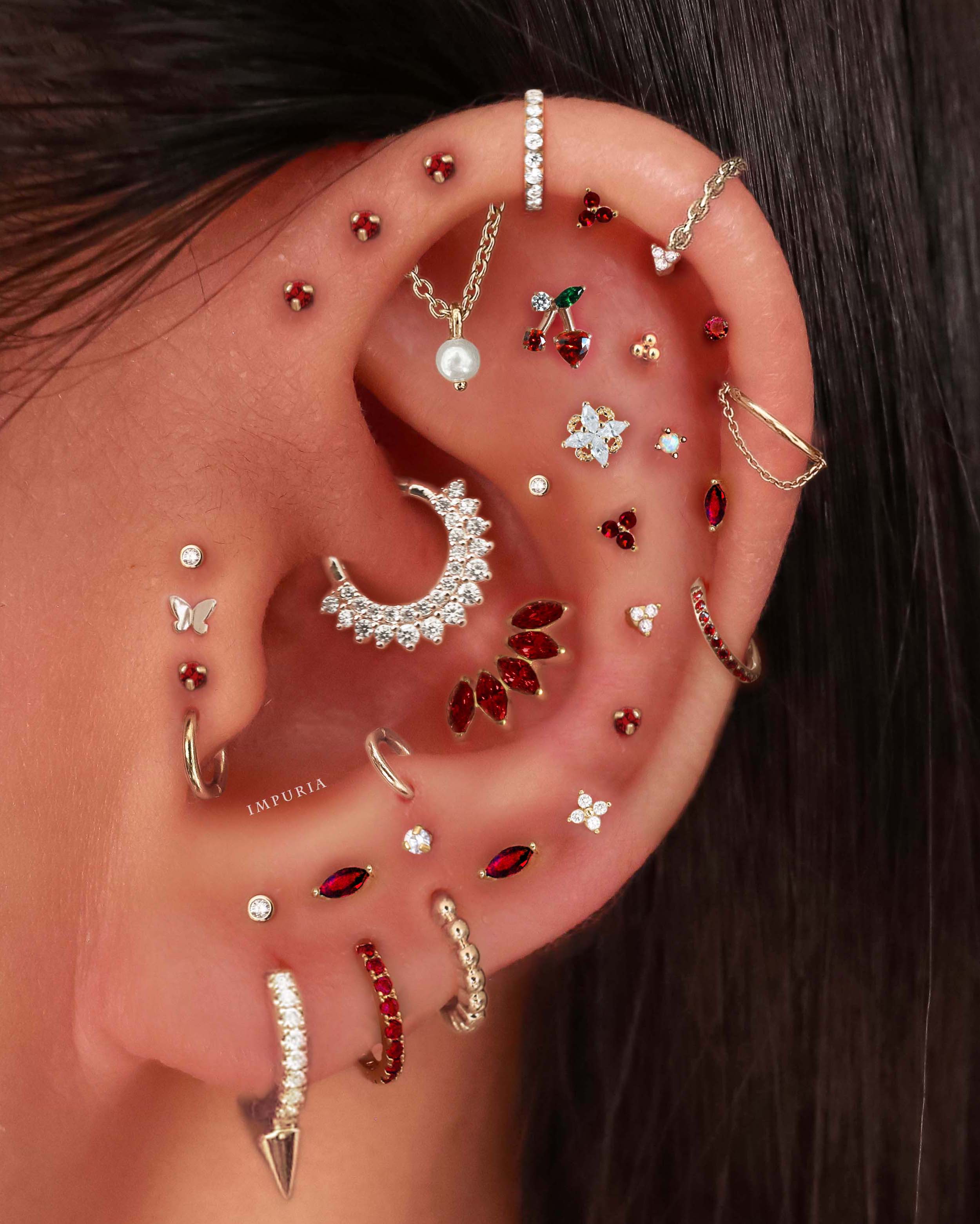 Stellar Single Chain Hoop Ring Clicker