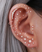 Stellar Single Chain Hoop Ring Clicker