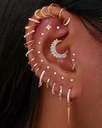 Stellar Single Chain Hoop Ring Clicker