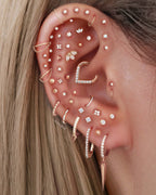 Stellar Single Chain Hoop Ring Clicker