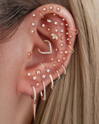 Stellar Single Chain Hoop Ring Clicker