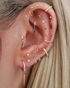Stellar Single Chain Hoop Ring Clicker