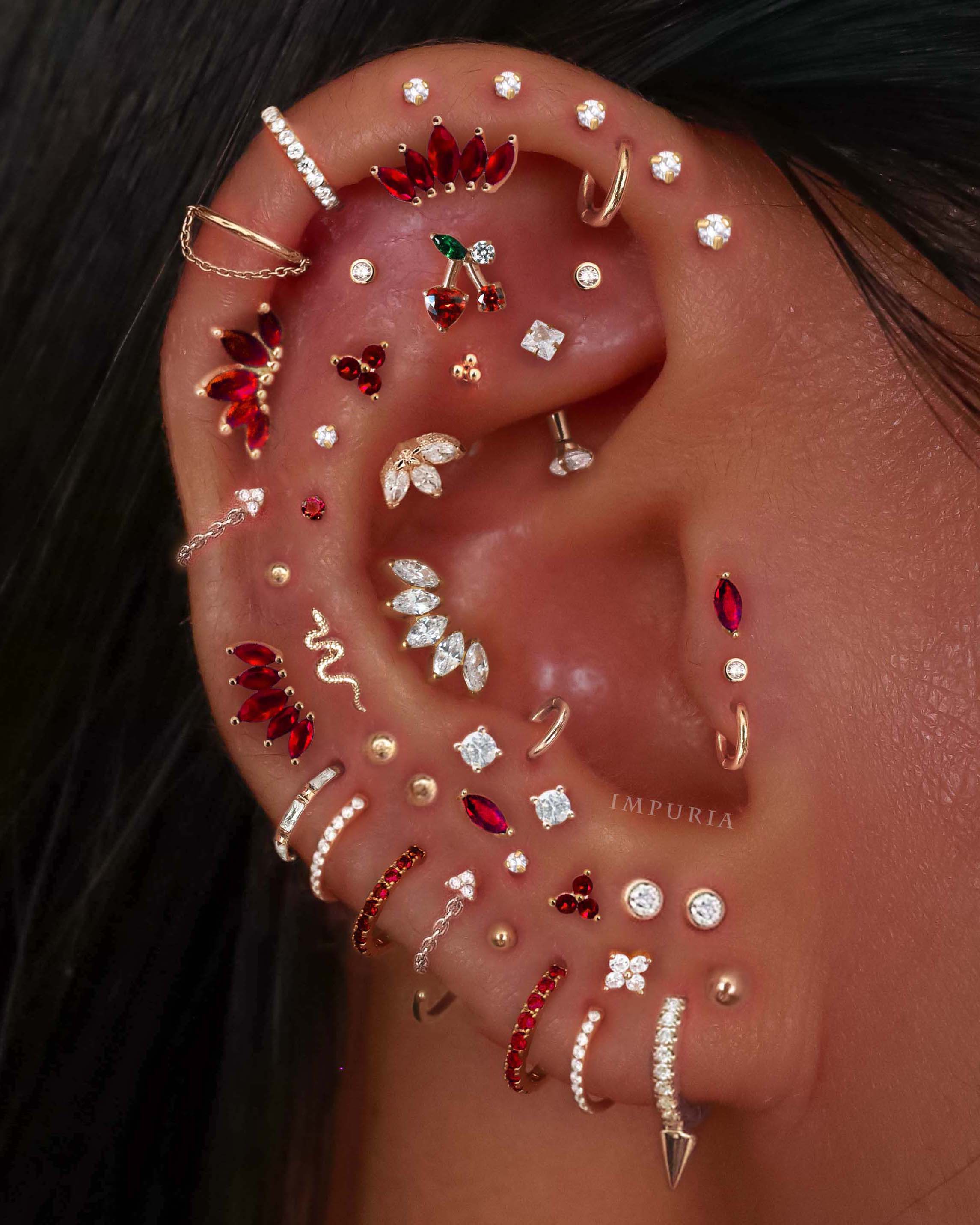 Stellar Single Chain Hoop Ring Clicker