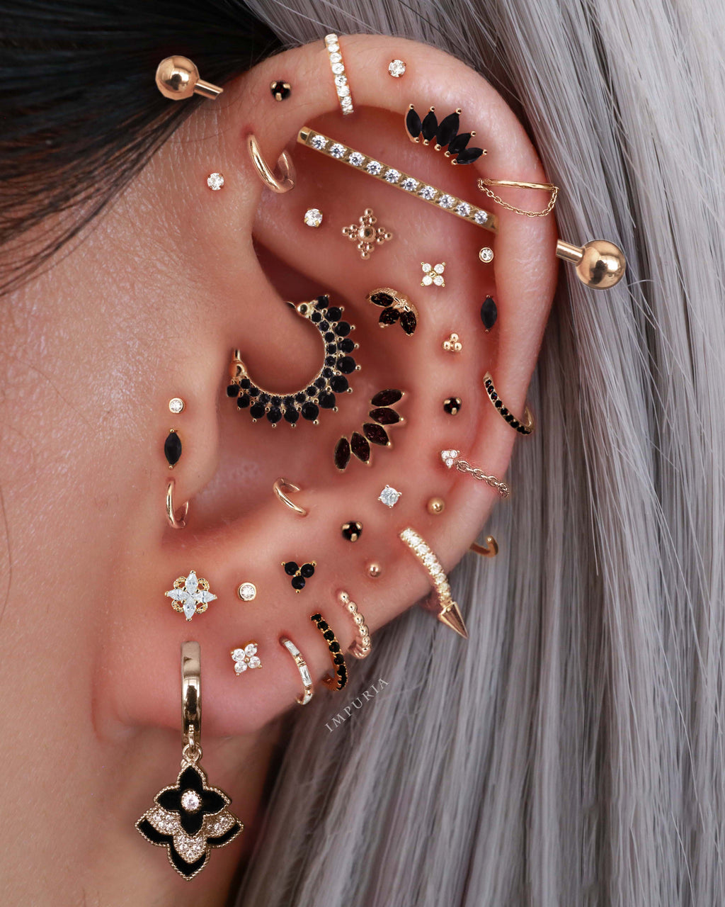 Stellar Single Chain Hoop Ring Clicker