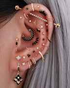 Stellar Single Chain Hoop Ring Clicker