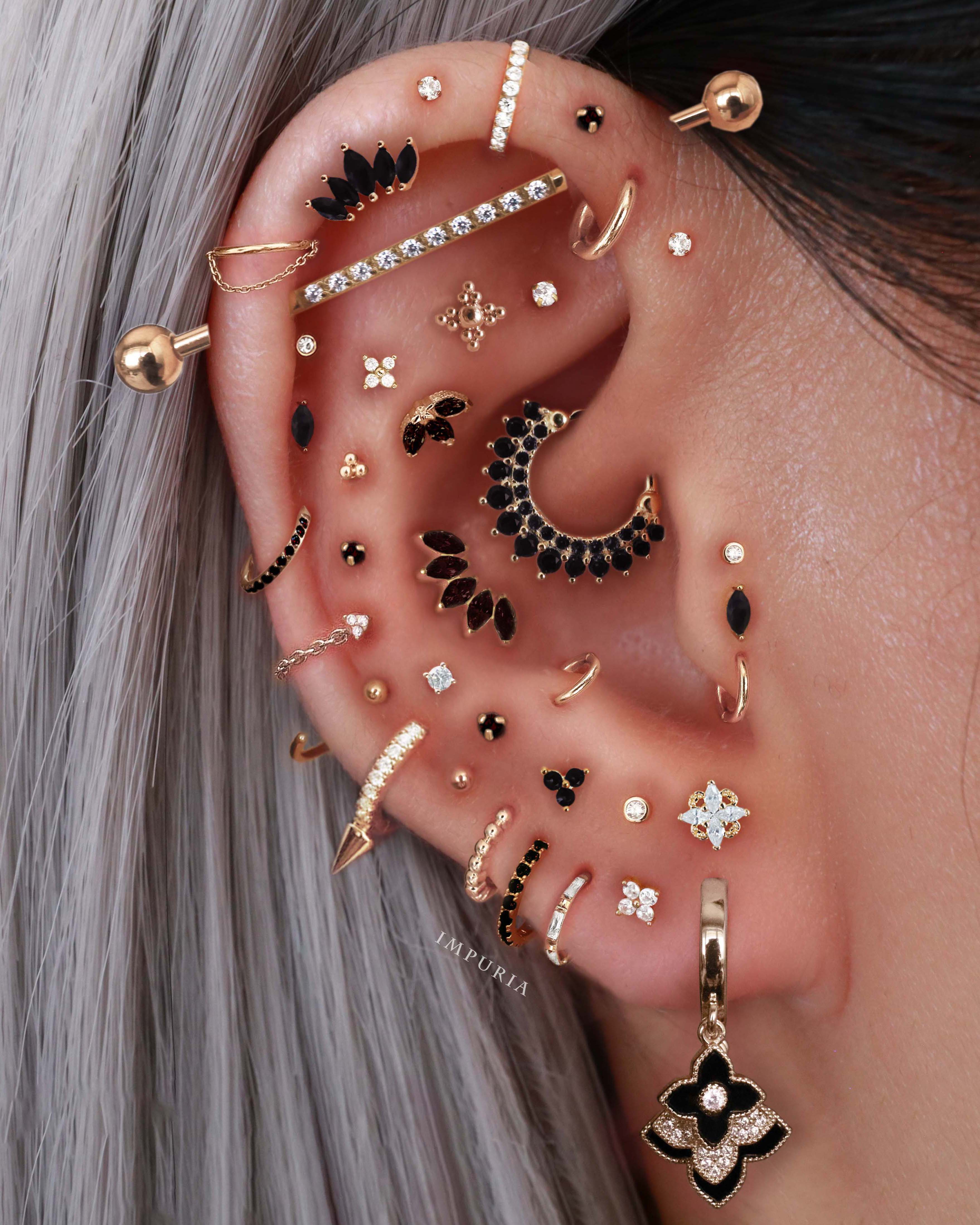 Stellar Single Chain Hoop Ring Clicker