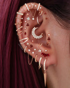 Stellar Single Chain Hoop Ring Clicker