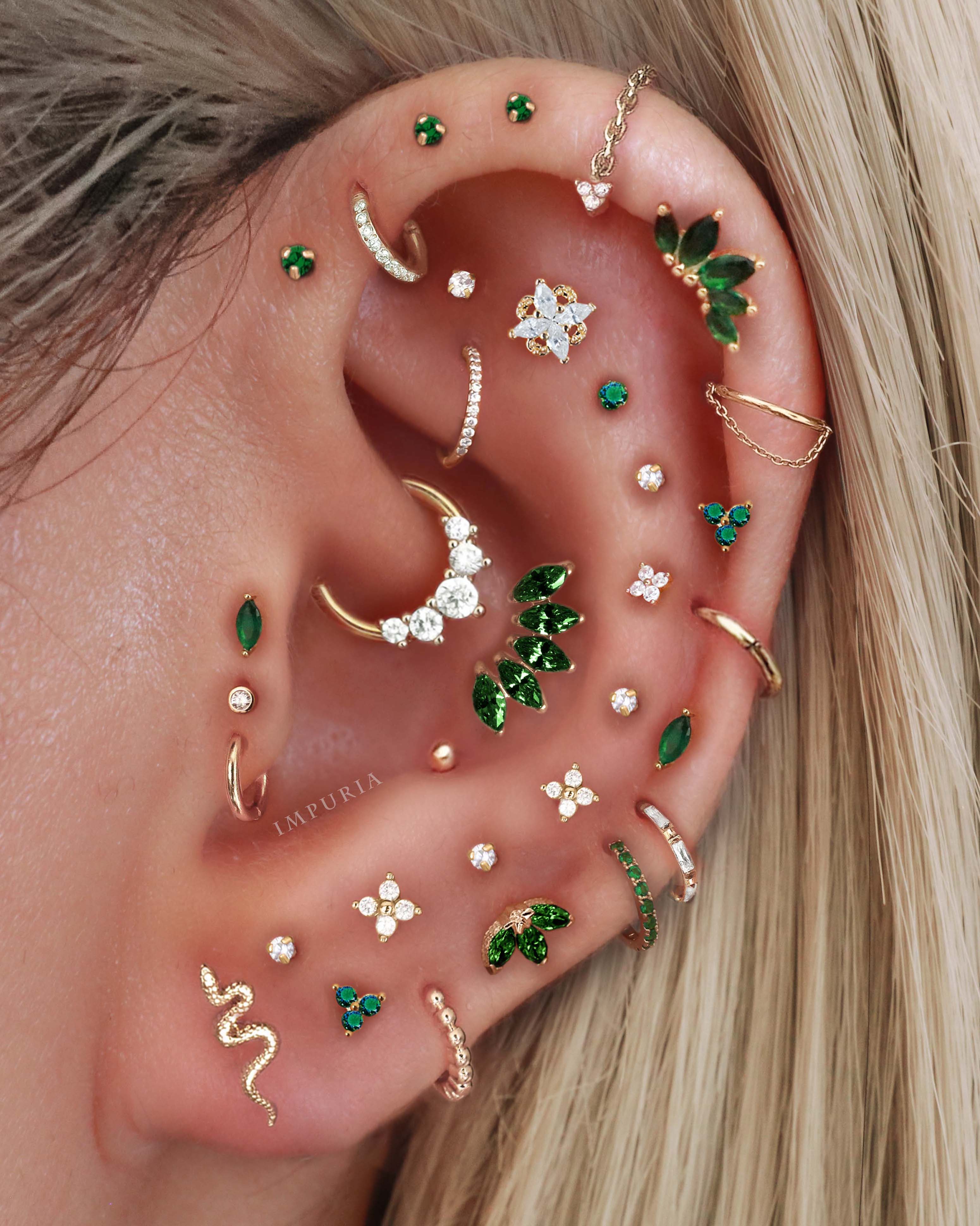 Stellar Single Chain Hoop Ring Clicker