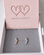 Dynasty Cluster Flat Back Stud Earring