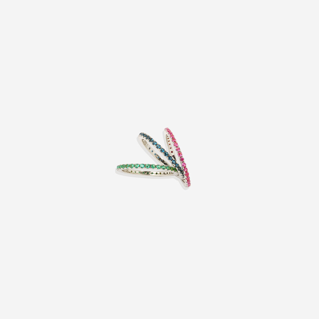 April Birthstone Eternity Stacking Ring