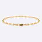 Gold Beaded Birthstone Bracelet