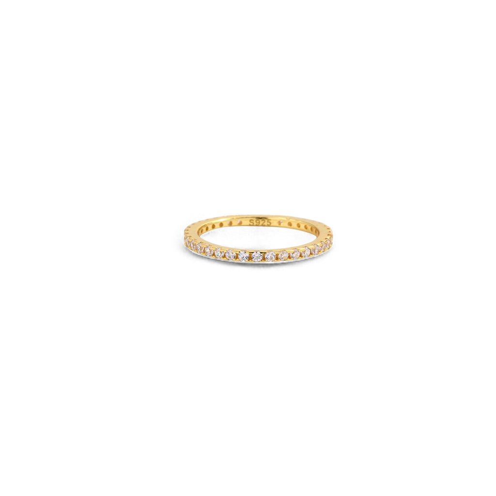 April Birthstone Eternity Stacking Ring