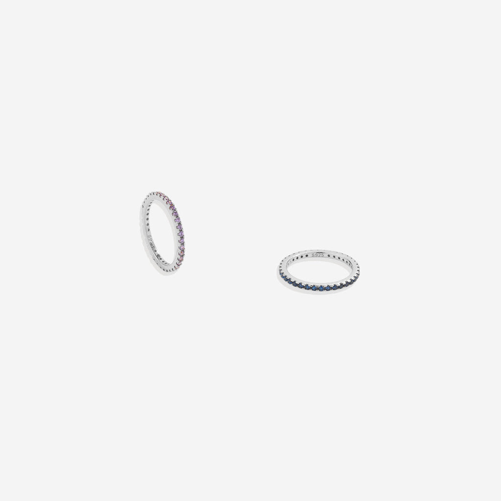 August Birthstone Eternity Stacking Ring