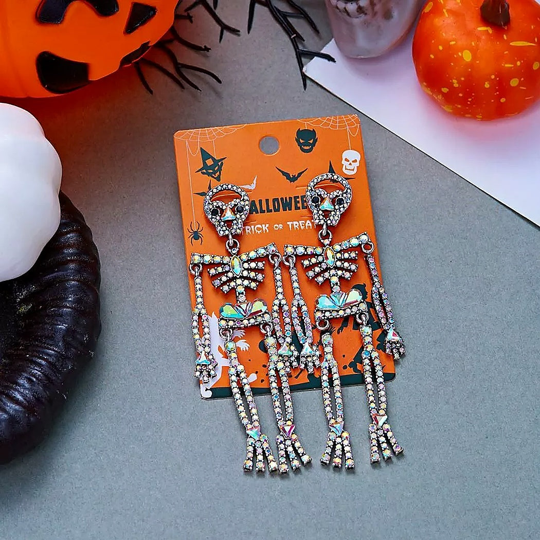 Halloween Skeleton Earrings for Women | Glow Drop Jewelry