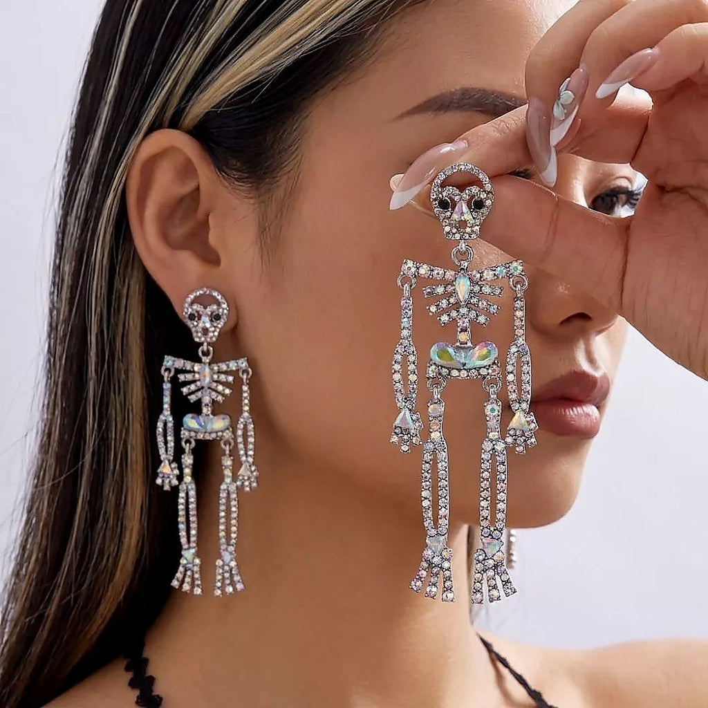 Halloween Skeleton Earrings for Women | Glow Drop Jewelry