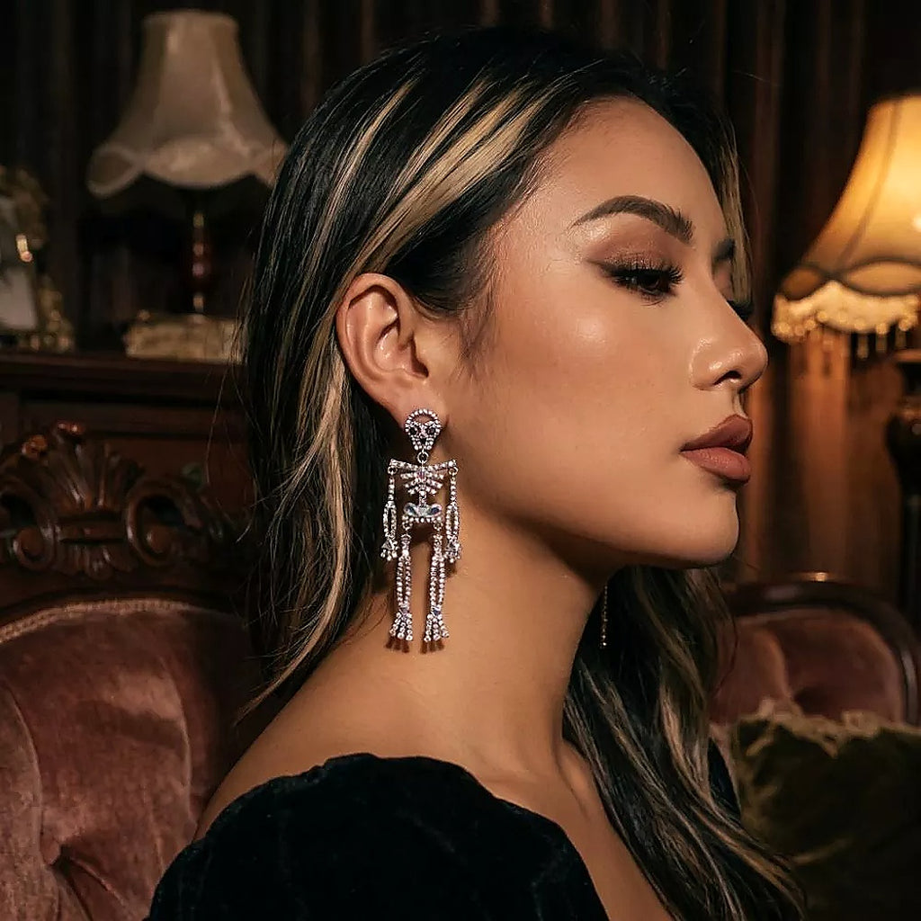 Halloween Skeleton Earrings for Women | Glow Drop Jewelry