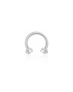 Sparkle Horseshoe Hoop Ring