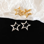 Hollow Star Hoop Earrings for Women | Glow Drop Jewelry