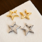 Hollow Star Hoop Earrings for Women | Glow Drop Jewelry