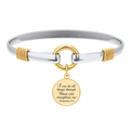 All Things Through Christ - Two-Tone Custom Charm Bracelet